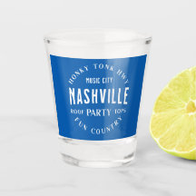 Vaso de chupito de Whiskey de Música Country Nashv