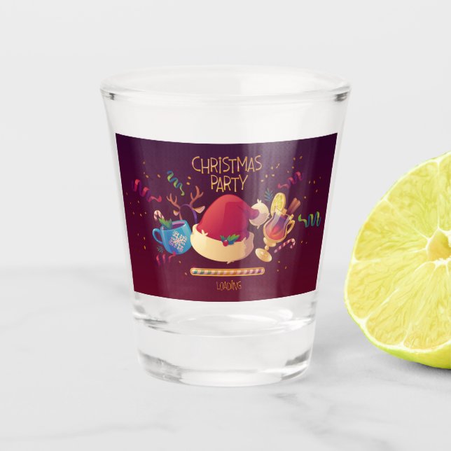 Vaso De Chupito decoración de Navidad (Anverso)