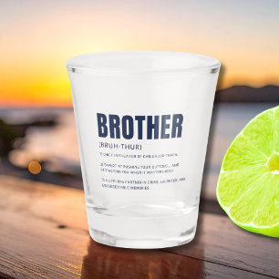 Vaso De Chupito Definición de Hermano Divertida y Sentimental
