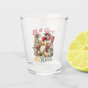 Vaso De Chupito Deja que nieve que voy a leer