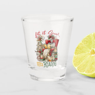 Vaso De Chupito Deja que nieve que voy a leer