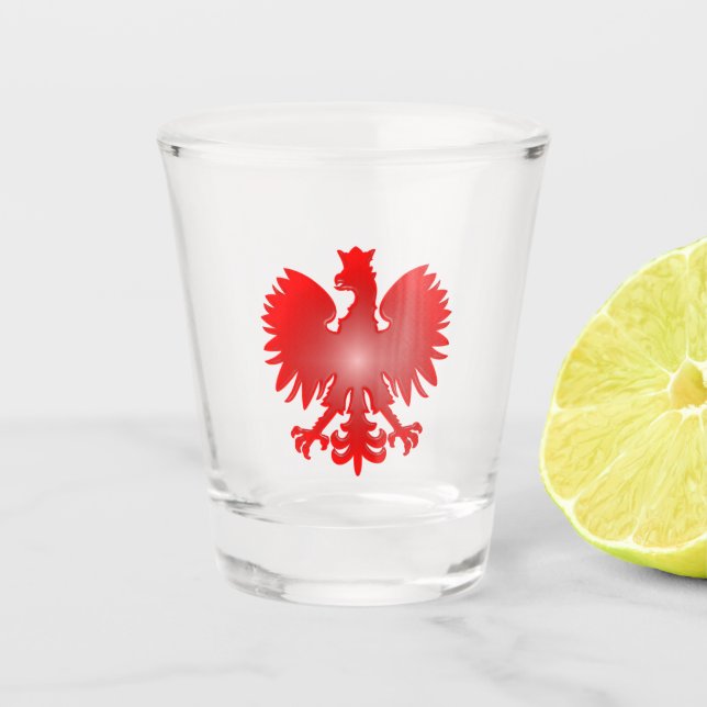 Vaso de chupito del Águila Polaca (Anverso)