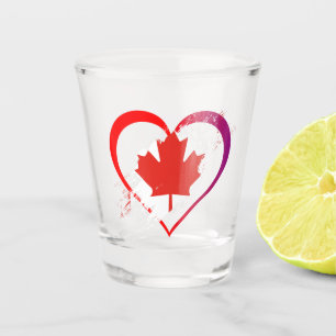 Vaso de chupito del Día de Canadá