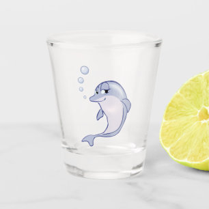 Vaso De Chupito Delfín azul lindo