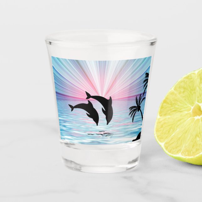 Vaso De Chupito Delphin Sunset (Anverso)