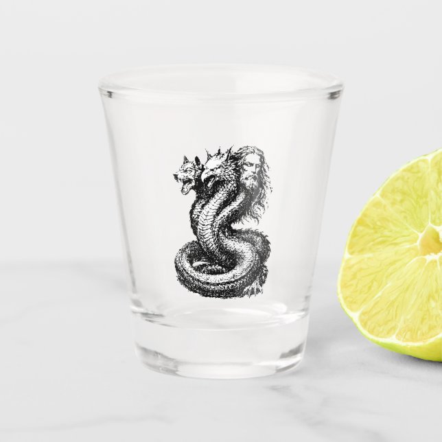 Vaso De Chupito Demonio Bune Tres Caras, Un Poder (Anverso)