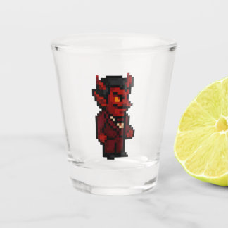 Vaso De Chupito Demonio Retro de 8 bits