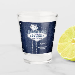 Vaso De Chupito Denim Diamonds Las Vegas Icónica Bachelorette