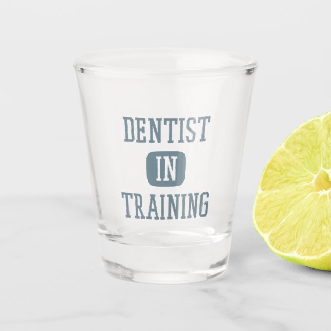 Vaso De Chupito Dentista en la formación de futuro estudiante dent (Anverso)