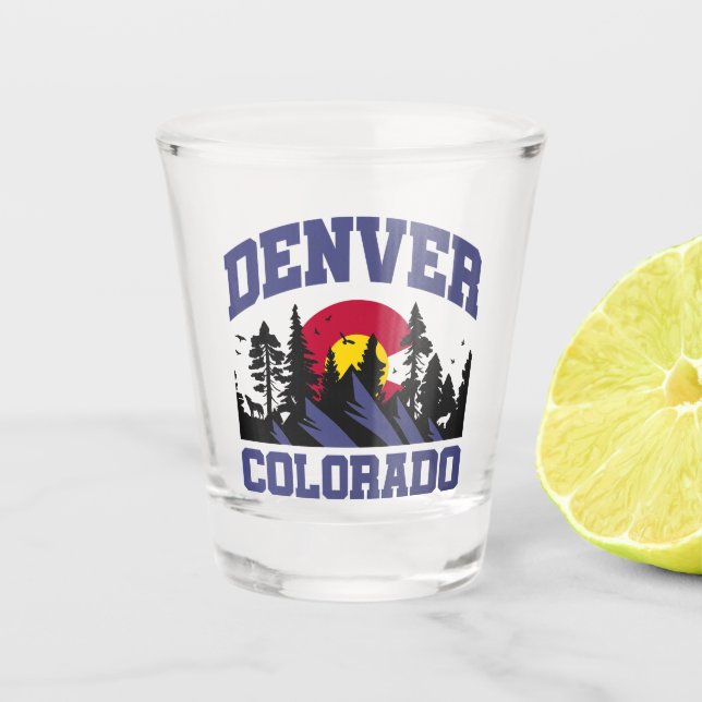 Vaso De Chupito Denver, Colorado (Anverso)