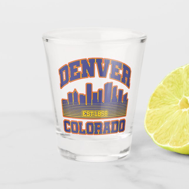 Vaso De Chupito Denver, Colorado (Anverso)