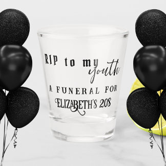Vaso De Chupito DEP a mi juventud DEP 20s Cumpleaños 30