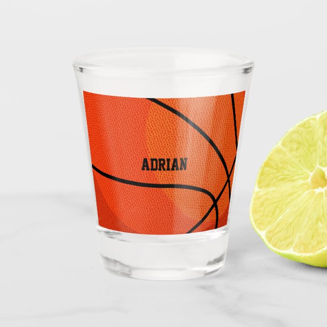 Vaso De Chupito Deportes de baloncesto personalizados (Anverso)