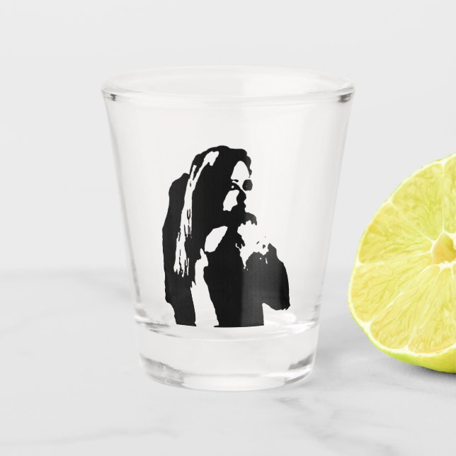 Vaso De Chupito Descortés Mirar Fijamente (Anverso)