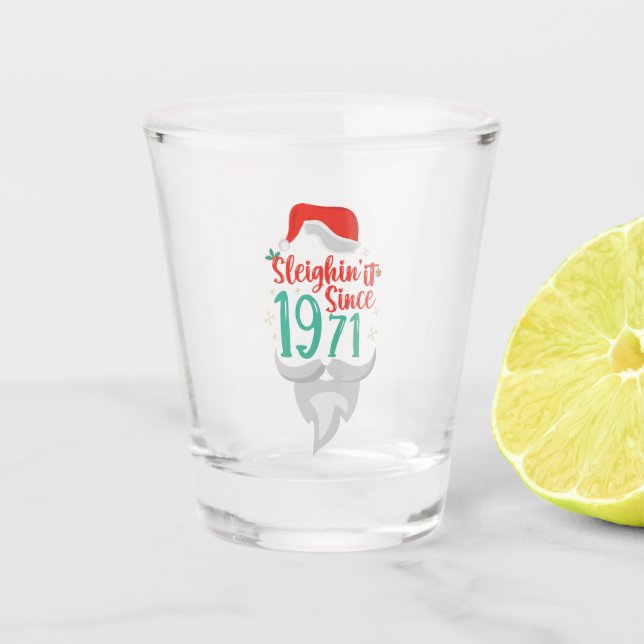 Vaso De Chupito Desde 1971 Navidades regalo de cumpleaños (Anverso)