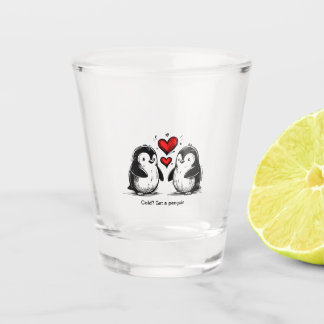 Vaso De Chupito Desfile de Amor de Pingüinos