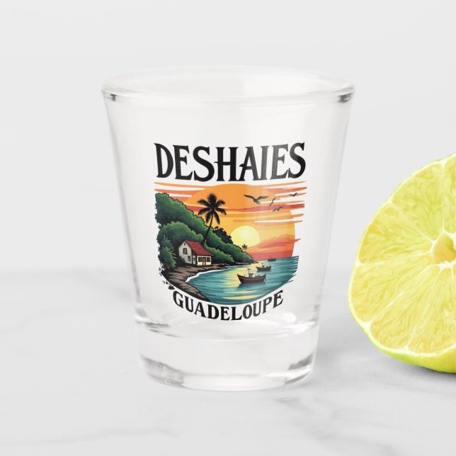 VASO DE CHUPITO DESHAIES GUADELOUPE (Anverso)