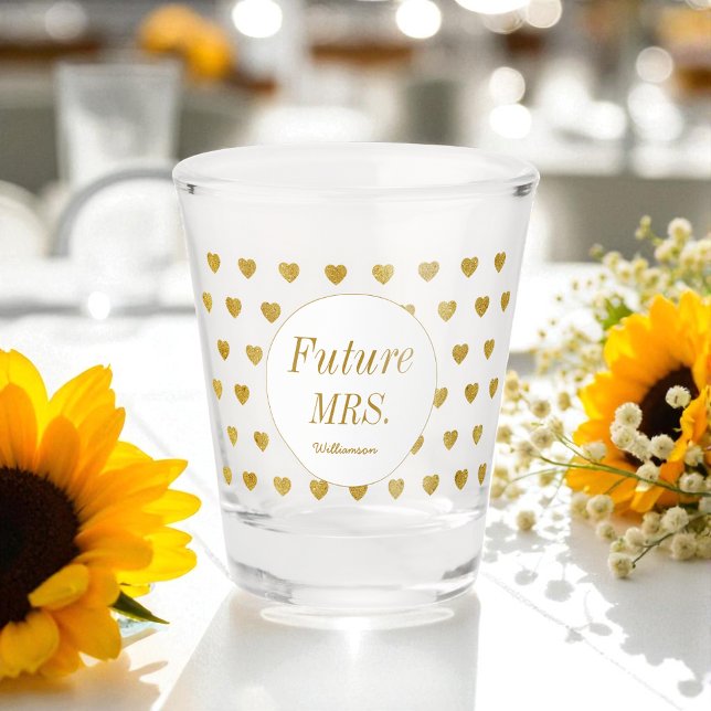 Vaso De Chupito Despedida de soltera Amarillo Blanco Future Mrs  (Subido por el creador)