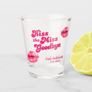 Vaso De Chupito Despedida de soltera Besa a la señorita Adiós
