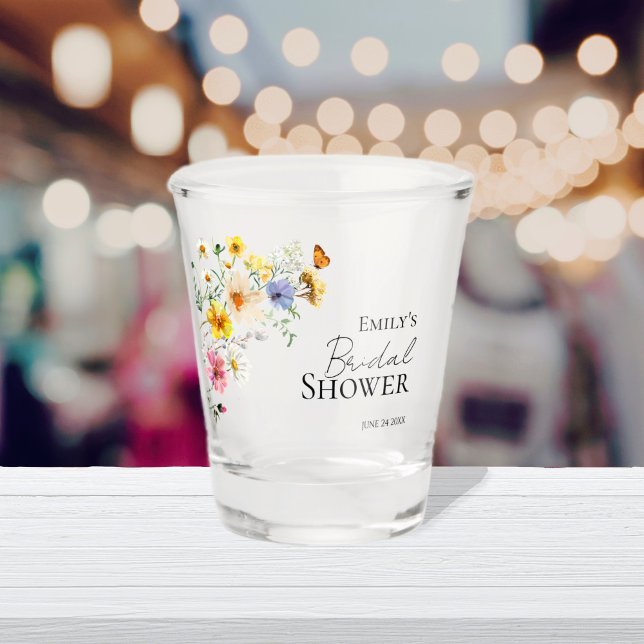 Vaso De Chupito Despedida de Soltera Boho de Flores Silvestres Col (Subido por el creador)