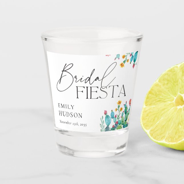 Vaso De Chupito Despedida de soltera Cactus Fiesta Mexicana (Anverso)