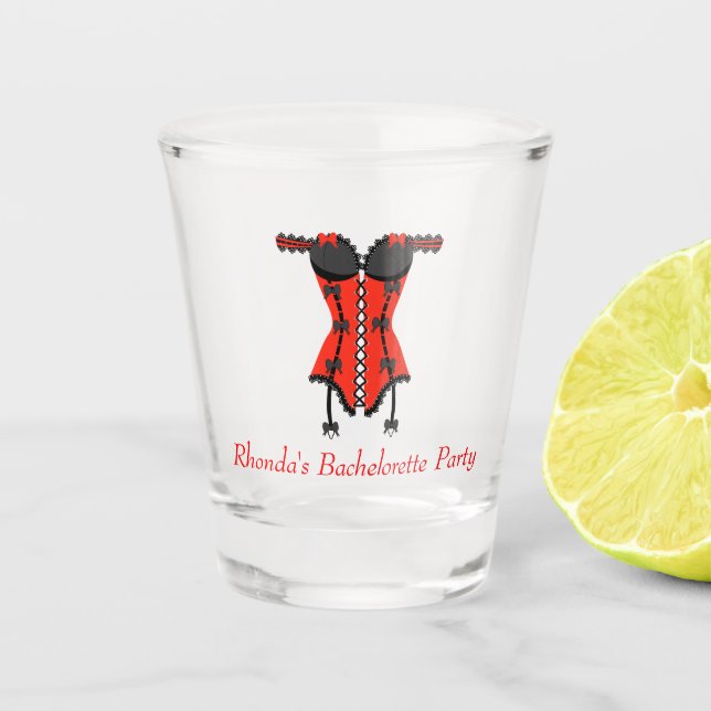 Vaso De Chupito Despedida de soltera con tema de lencería (Anverso)
