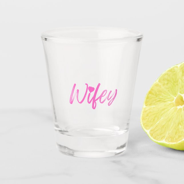 Vaso De Chupito Despedida de soltera de la Esposa  (Anverso)