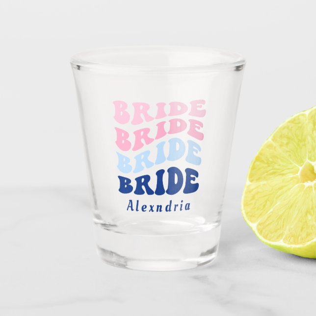 Vaso De Chupito Despedida de Soltera de la Novia (Anverso)
