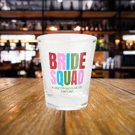 Vaso De Chupito Despedida de soltera de la Novia de Invierno Squad