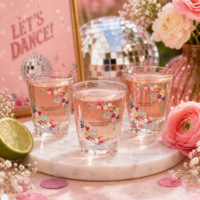 Vaso De Chupito Despedida de soltera disco de jardín personalizada (Subido por el creador)