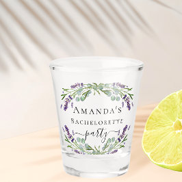 Vaso De Chupito Despedida de soltera lavanda eucalipto verde