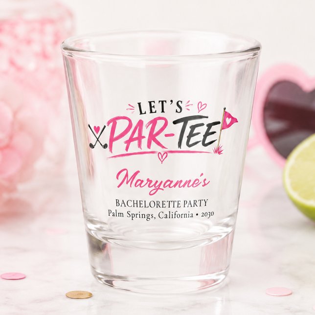 Vaso De Chupito Despedida de soltera Let's Par Tee (Subido por el creador)
