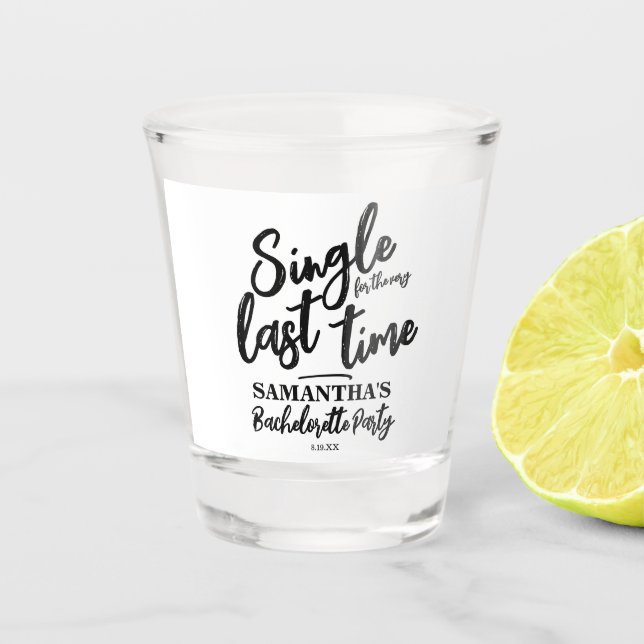 Vaso De Chupito Despedida de Soltera Minimalista   (Anverso)
