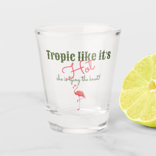 Vaso De Chupito Despedida de soltera Tropical Rosa Caliente en Pal