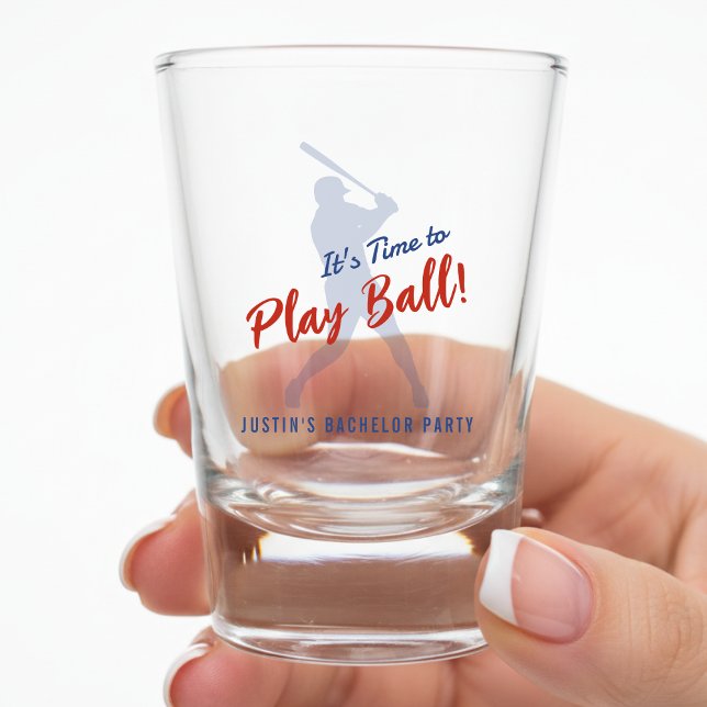 Vaso De Chupito Despedida de Soltero de Béisbol Es Hora de Jugar (Subido por el creador)
