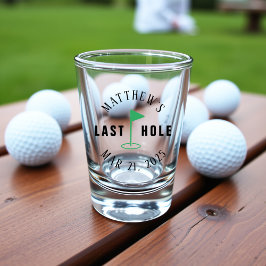 Vaso De Chupito Despedida de Soltero de Golf Último Hoyo