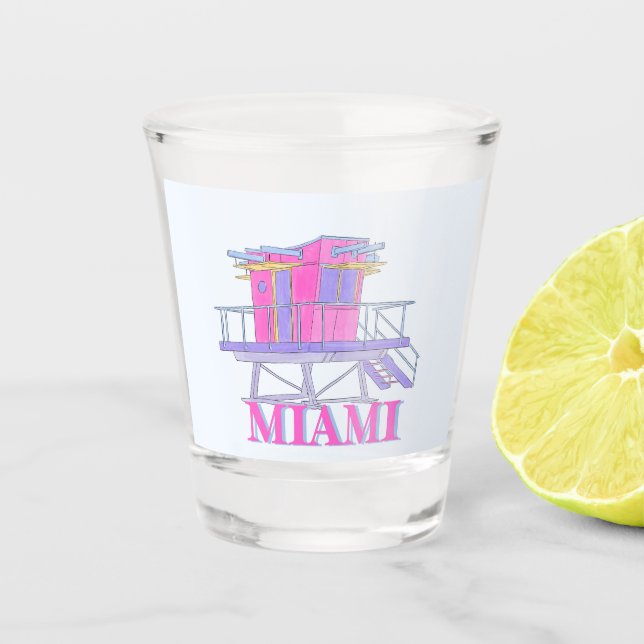 Vaso De Chupito despedida de soltero en Miami Beach (Anverso)