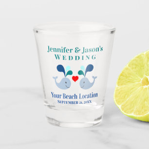 Vaso De Chupito Destino de la playa tropical de ballena favorita d
