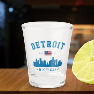 Vaso De Chupito Detroit Michigan Est. 1701 Vintage