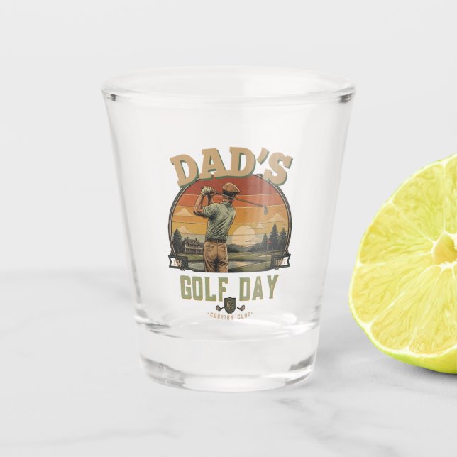 Vaso De Chupito Día de Golf de Papá (Anverso)