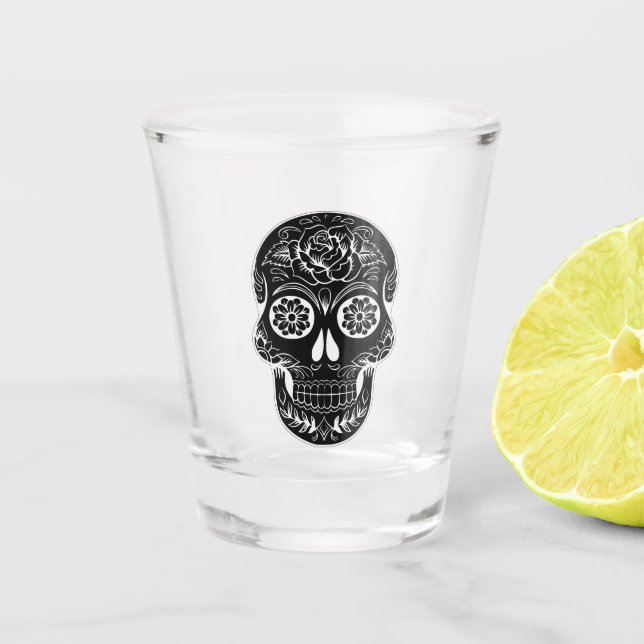 Vaso De Chupito Día de la Calavera Muerta (Anverso)