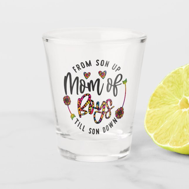 Vaso De Chupito Día de la Madre Amo Mamá (Anverso)