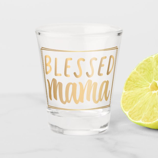 Vaso De Chupito Día de la Madre Amo Mamá (Anverso)