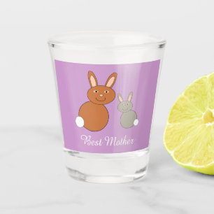 Vaso De Chupito Día de la Madre Bunnies Personalizado