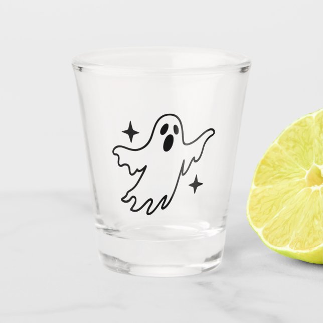 Vaso De Chupito Día de las Brujas Fantasma (Anverso)