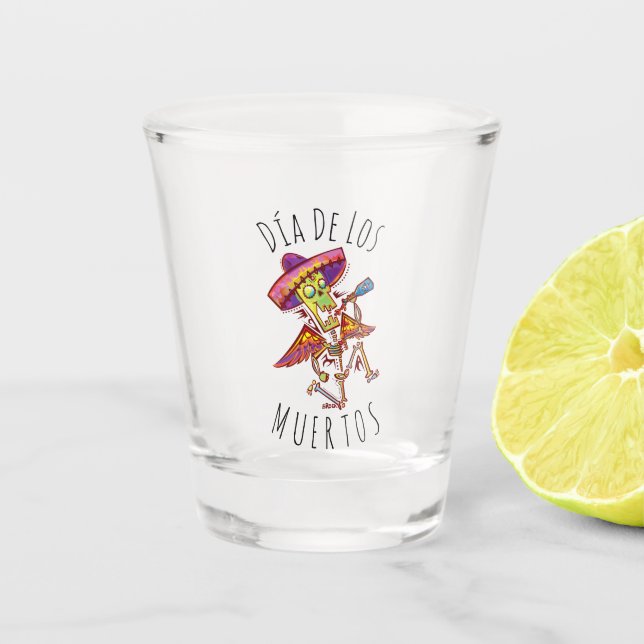 Vaso De Chupito Día de los muertos (Anverso)