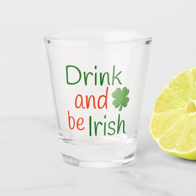 Vaso De Chupito Día de los Simpatizantes de la Cruz Roja y Verde (Anverso)