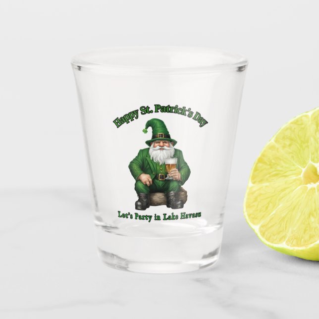 Vaso De Chupito Día de San Patricio en el Lago Havasu, Az. (Anverso)