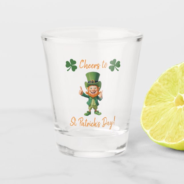 Vaso De Chupito Día de San Patricio-Leprechaun- (Anverso)