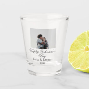 Vaso De Chupito Día de San Valentín feliz foto de pareja moderna s